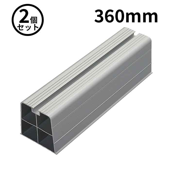 【法人のみ】バクマ工業 BEAR (/BG) 2個セット ブロックマスター 長さ 360mm グレー 灰 エアコン ブロ..