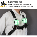 Sanryou(株) 安全帯フック使用の見える化 ランヤード使用確認LEDライト 2点1セット(電池付き) [GENTI M2] (/K) 墜落事故防止対策 安全管理