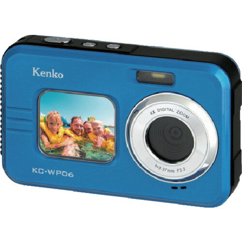 12/26 1:59までポイント2倍 Kenko ケンコー (/AN) 軽量 防水 防塵 デジタルカメラ 約800万画素 デジカメ [144105KC-WP06]