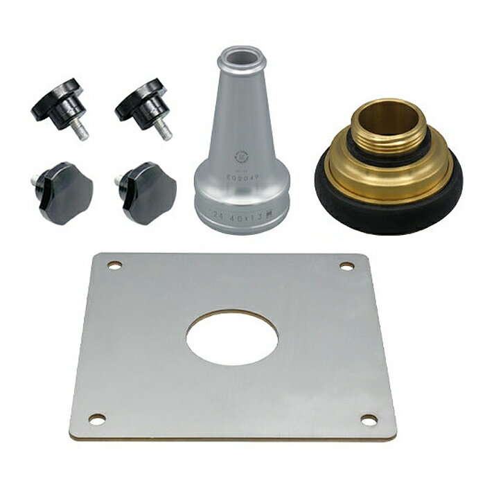 【メーカー直送品■納期都度確認/在庫状況】 圧力測定器ユニット スーパーファイン専用［40A］取付口です。 ■仕様 主材料：SUS サイズ：40 重量：0.64kg