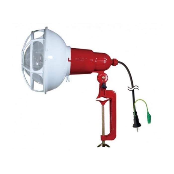 【法人のみ】キタムラ産業 (/D) 白熱 投光器 110V 500W 電源コード 5m ポッキン付 2P兼用 キタムラ 工事用 照明 [K-501-5EP　]