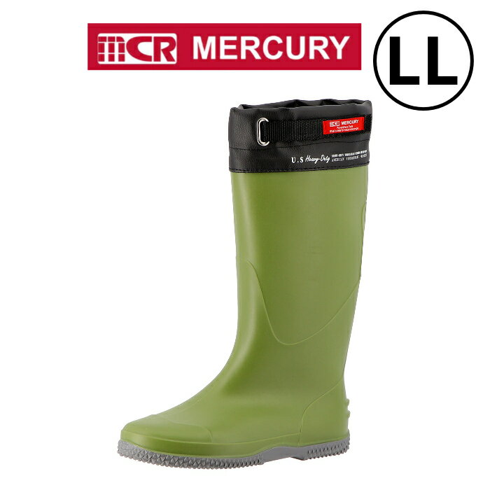 弘進ゴム(/BA) MERCURY パッカブルブーツ LL (26.5-27.0) カーキ マーキュリー MCR PACKABLE BOOTS 緑 ..