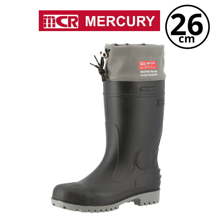 ���ʥ���(/BA) MERCURY �����եƥ��֡��� 26.0 �֥�å� �ޡ�����꡼ MCR PVC SAFETY BOOTS �� Ĺ�� ...