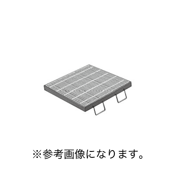 11/11 1:59までポイント2倍 カネソウ (/BI) スチール製グレーチング 枠付正方形型 細目滑り止め模様付 集水桝用 メインバー DIバー T-20仕様 ※樹脂系塗装（受枠） [QXC-6650-K]