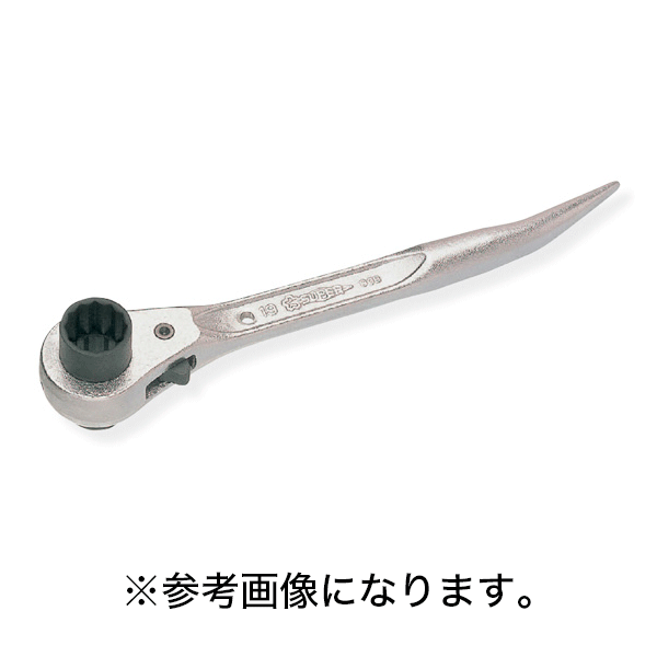 【法人のみ】スーパーツール 曲がりしの付・両口ラチェットレンチ　ショート・スタンダードタイプ [SRB1721] (/B)