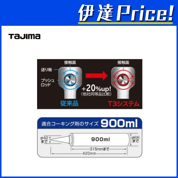 タジマ ロータリー式コーキングガン コンボイ SP26-900 [CNV-SP26-900] (/D)