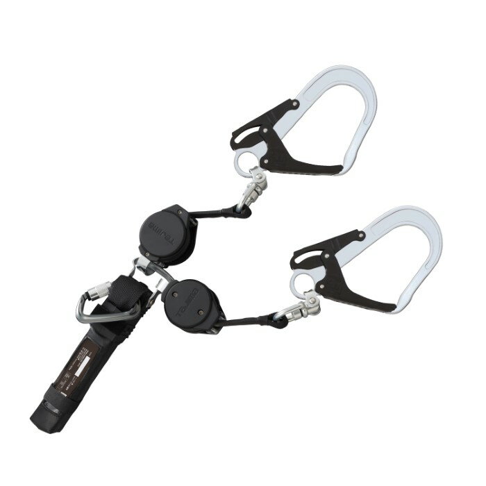 Rakuten - 6/26 1:59までポイント2倍 タジマ (/D) 【受注生産品】 ハーネス用 ランヤード VR150L ダブル L5 ロック装置付き 巻取式 ダブルランヤード [A1VR150L-WL5]