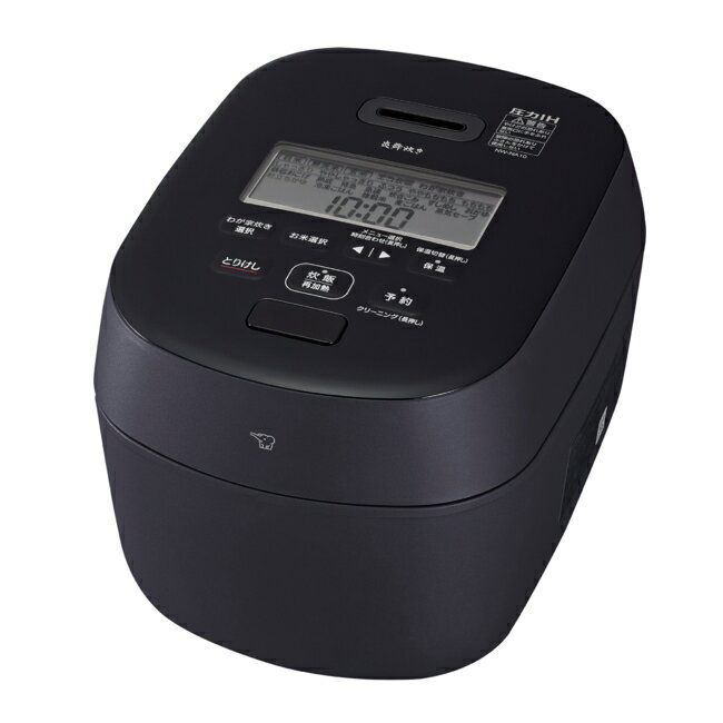 象印 ZOJIRUSHI (/F) 高級 炊飯器 炎舞炊き 圧力IH 5.5合 炊飯ジャー 豪炎かまど釜 えんぶだき スレートブラック　黒　IHジャー炊飯器 [NW-NA10 BZ NW-NA10（BZ）]のサムネイル