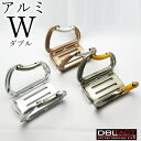 ダブルタクト DBLTACT カラビナ工具差し アルミ製Wダブルカラビナ工具差し 工具ホルダー DT-ATW シルバー ガンメタ チタン