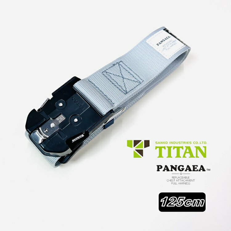 タイタン TITAN フルハーネス安全帯用胴ベルト OT-PHAB-SI ワンタッチバックル パンゲア胴ベルト 125cm Lサイズ シルバー 墜落制止用器具 サンコー作業ベルト