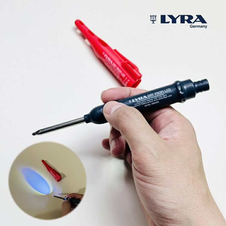 LYRA リラ 建築用筆記具 シャープペンシル L4494302 LED付き コンストラクションマーカー2.8mm