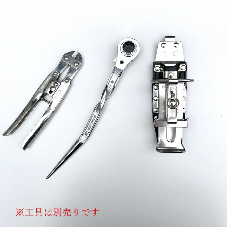 【特注新型ホルダー】三貴MIKI工具ホルダーSPH着脱タイプSPH65Xラチェットレンチ、カッターホルダー2連差し