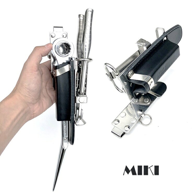 Rakuten - 【特注新型ホルダー】三貴MIKI 工具ホルダー工具差し SPH着脱タイプ SPH65Z ラチェットレンチ、カッターホルダー 2連差し