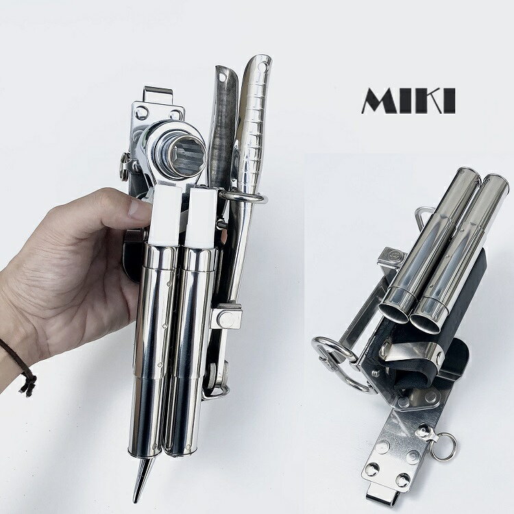 Rakuten - 【特注新型ホルダー】三貴MIKI 工具ホルダー工具差し SPH着脱タイプ SPH65Z-1 ラチェットレンチ、カッター、16mmマーカー×2 ホルダー 4連差し