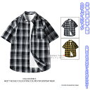 【送料無料】 シャツ トップス メンズシャツ カジュアルシャツ 開襟シャツ メンズ レディース 学生 男女兼用 ユニセックス リラックス 涼しい 半袖 薄手 カジュアル シンプル ファッション おしゃれ 格好よく 春 夏 秋 快適 プレゼント 誕生日 通学 通勤 チェック アウトドア