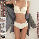 【送料無料】 ブラジャー ブラ ショーツ 2点セット ブラショーツセット チラ見え 谷間 メイク セクシー シースルー 美胸 魅せ 大人可愛い レディース 女性...