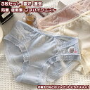 【送料無料】 3枚セット ショーツ パンツ インナー 下着 レディース 女性 プチハイウエスト シンプル フィット リラックス 深め 3D立体 汗 敏感肌 低刺...