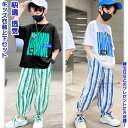【送料無料】 キッズ衣装 上下セット 2点 子供ヒップホップ 子供ウェア 上下セットアップ HIPHOP Dance 半袖 ゆったり tシャツ スポーツウェア ...