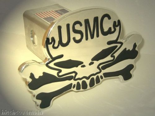 ヒッチカバー SKULL USMC SKULL / スカル / USMC / United states Marine Corps / アメリカ海兵隊 / hitch cover / ピックアップ / トレーラー / 2インチ