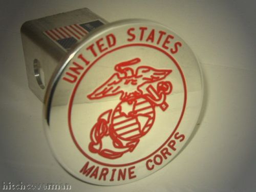 usmc red ヒッチカバー　キャデラック　ジープ　ハマーなど☆☆☆[取付簡単][プレゼントに大人気][USA直輸入][トレーラーヒッチ][デイブレイク]