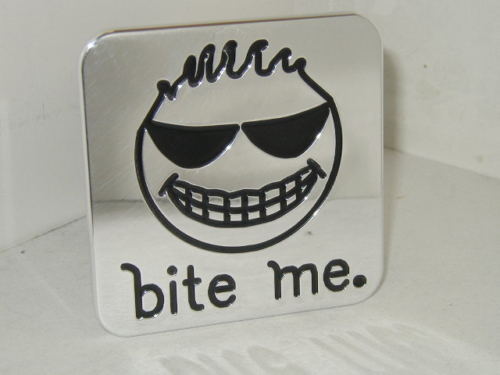 ヒッチカバー　bite me　バイト・ミー / hitch cover / ピックアップ / トレーラー / 2インチ