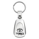 TRD キーホルダー ドロップ / クローム / シルバー / TRD / TOYOTA / ロゴ / キーホルダー / キーチェーン / キーリング