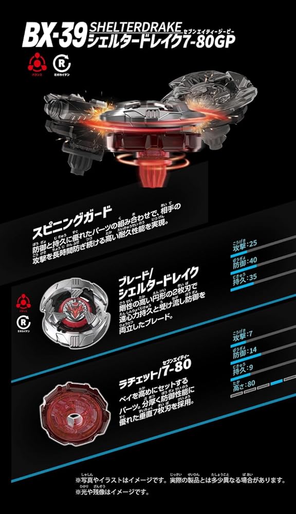 【楽天スーパーセール】2個セット / タカラトミー ベイブレード X BEYBLADE X BX-39 シェルタードレイクセレクト 3