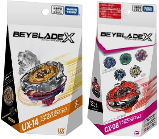 12/1【ワンダフルデーポイント3倍】＋【リピート購入ポイント2倍】※要エントリー タカラトミー(TAKARA TOMY) BEYBLADE X ベイブレードX UX-14 スコーピオスピア0-70Z + CX-08 ランダムブースターVol.7