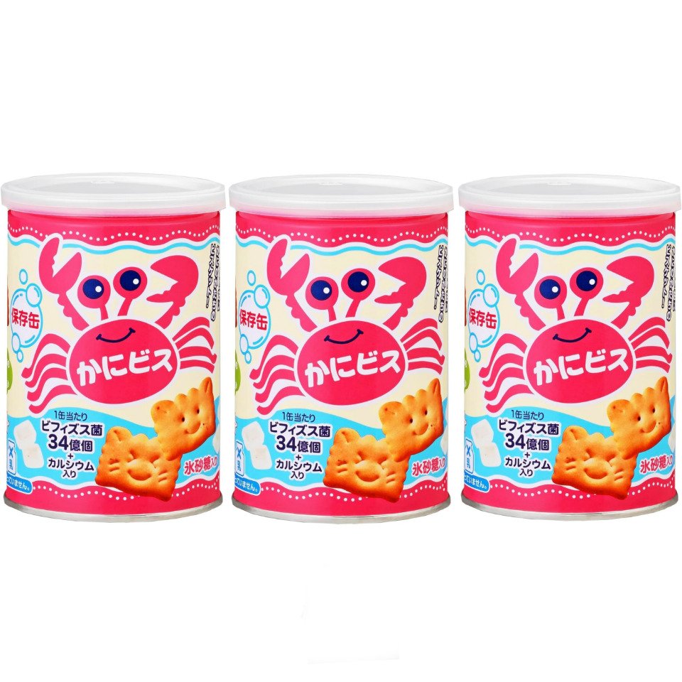 5のつく日P3→4倍&間もなく終了!ブラックフライデー&特設会場にてクリスマス早割開催中!\ 3個セット / 三立製菓 保存缶 かにビス 氷砂糖入り 100g ...