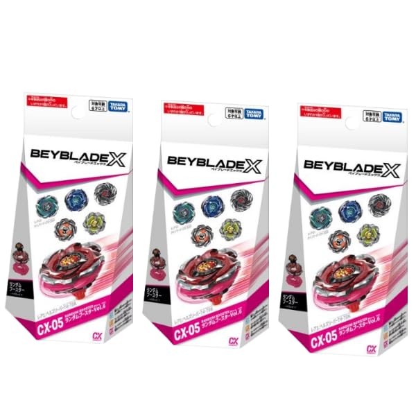 9/30【0のつく日ポイント3倍で4倍デー!!】※要エントリー /\ 3個セット / タカラトミー ベイブレード X BYBLADE X CX-05 ランダムブースターVol.6 ※Non-complete