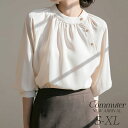 【Fashion THE SALEx最大50%OFF】 半袖トップス レディースシャツ トップス 春夏トップス 春夏上着 ポリエステル服 レディース服 ファッション 痩せ見え 優しい オフィス 気質 半袖上着 ボタン付き 半袖シャツ 暑い ふんわ フランス トップス 女 大人 高級(4)