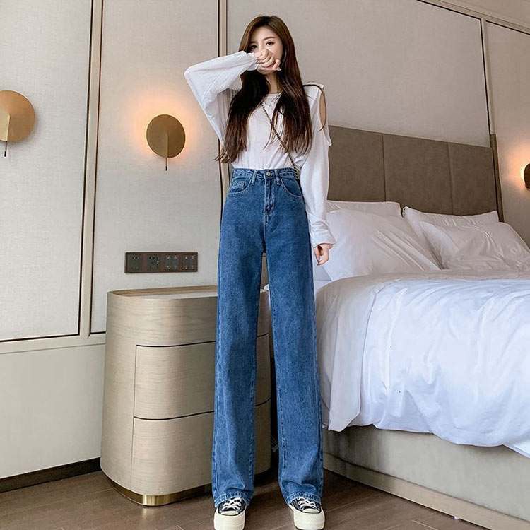 レディース ハイウエスト ロングパンツ 白 ロング丈 着瘦せ ホワイト デニムパンツ 体型カバー デニム ボトムス 長ズボン 大きいサイズ デニムパンツ ジーンズ 黒 大人 女性 春秋 冬 美脚 カジュアル おしゃれ