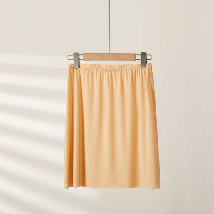 コーディネート ペチパンツ 薄手 レディース 下着 無地 45CM 汗対策 ショート丈 ストレッチ 冷感 インナー 重ね履き用 ボトム ペチパンツ オシャレ 女性下着 ペチコート 透け防止 浴衣 下着 肌着 ボトムス スカート シンプル レイヤード 送料無料 M L 3