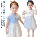 チュール ワンピース 子供服 キッズ服 半袖 春夏 ワンピース 送料無料 かわいい 膝丈 子供 ドレス チュール 女の子 切り替え 通園 通学 プレゼント 90 100 110 120 130 140