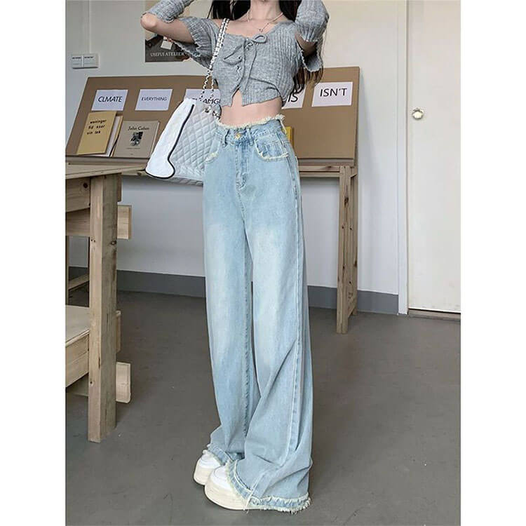 すっきり ハイウエスト パンツ ボトムス デニム 体型カバー パンツ レディース ロングパンツ ゆったり ストレート 美脚 プチプラ 股上深め 華奢見え 着痩せ 脚長効果 秋 春 冬 大きいサイズ 小さいサイズ ボトムス 通学 ギフト