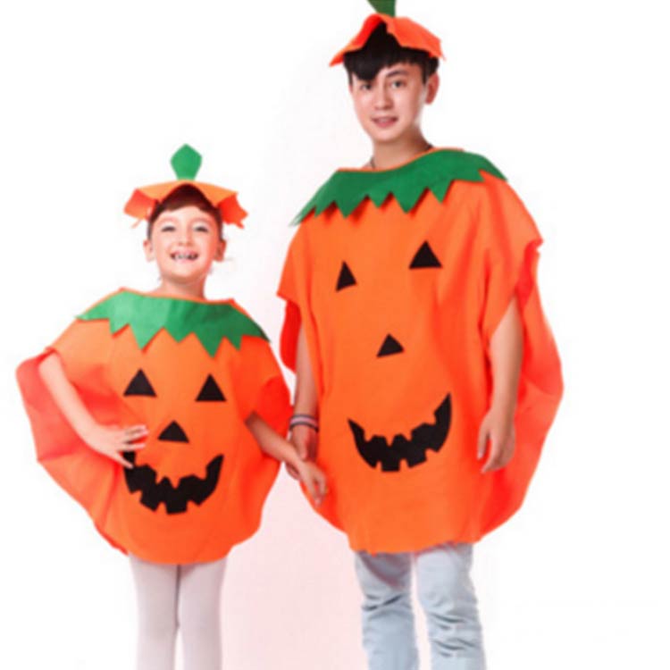 ハロウィン 衣装 かぼちゃ 大人 子供 親子でお揃い 男女兼用 帽子付き 3点セット パンプキン コスチューム ハロウィン衣装 カボチャ 変装 コスプレ SNS インスタ映え 衣装 仮装 パーティー イベント用品 キッズ 男の子 女の子 仮装 コスチューム コスプレ衣装 バッグ付き