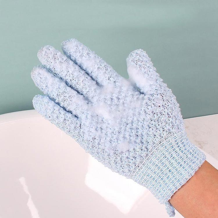 角質除去 バスグローブ 5本指 お風呂用手袋 入浴 ミトン ナイロン タオル 垢すり バス 泡立ち 左右セット ボディウォッシュ バスグローブ 用品 体 おふろ体 お風呂用 シャワーバスグローブ 五本指沐浴 介護用品 垢すり手袋 沐浴介助 浴用手袋 福祉用具 垢擦り