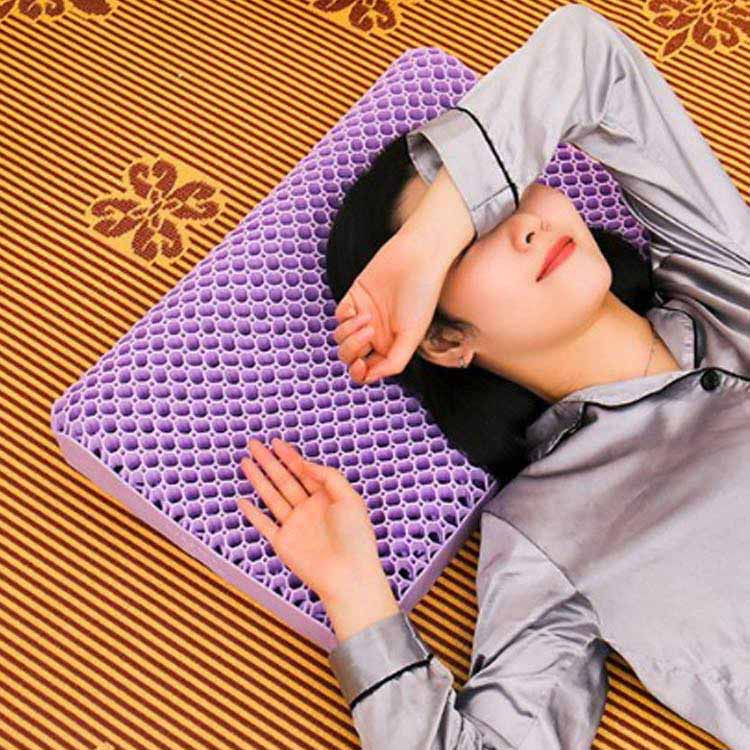 無重力まくら ジェルピロー 人気 無重力枕 枕 快眠 ピロー ジェルピロー 安眠 まくら 防ダニ 首枕 ハニカム枕 ジェル枕 通気性 安眠枕 快眠枕 ゲルクッション まくら ハニカムクッション カバー付き レディース メンズ [3]