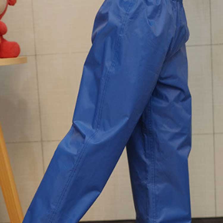 レインウェア 子供用 無地 キャンプ ジュニア ウエストゴム ロングパンツ 男の子 ...