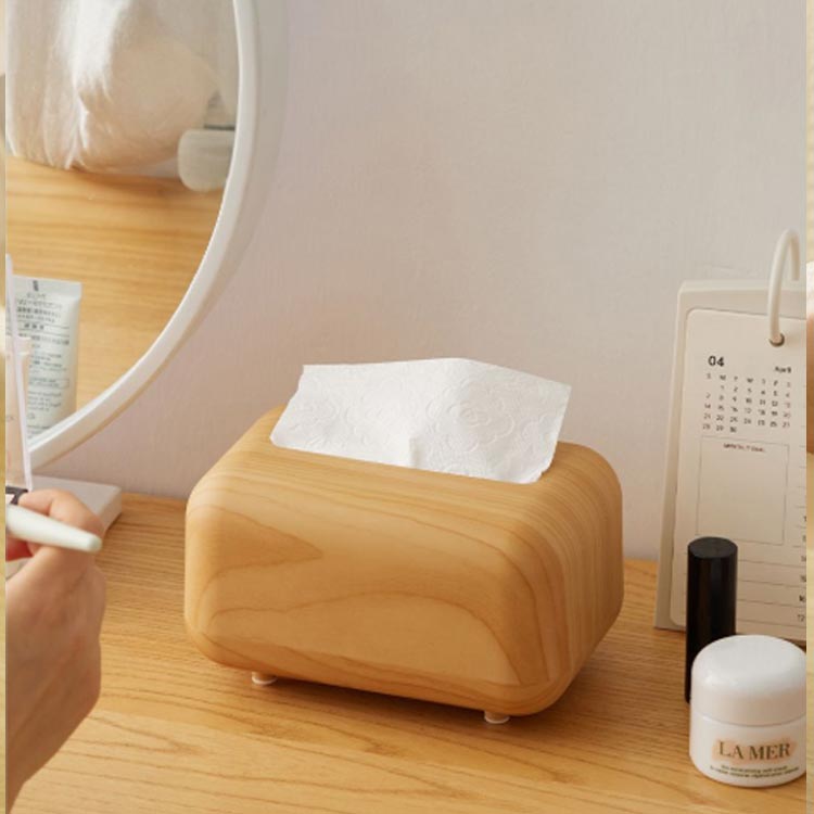 木目調 シンプル ティッシュカバー かわいい ペーパータオル 滑り止め 北欧 ティッシュカバー 収納 無地 ティッシュボックス 丈夫 ボックスティッシュ おしゃれ 卓上収納 収納用品 インテリア ナチュラル ギフト プレゼント [2]