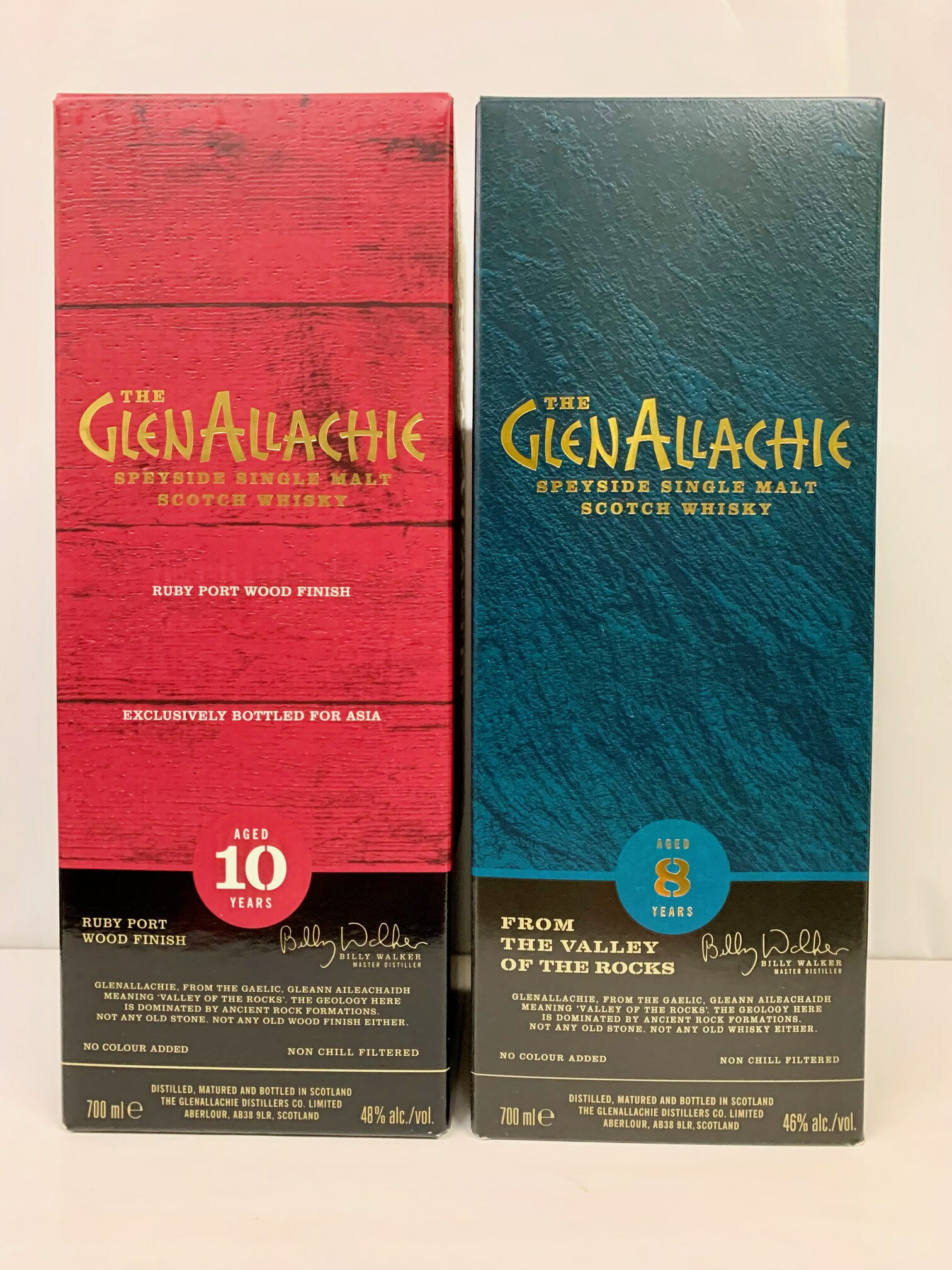 グレンアラヒー10年　ルビーポートウッドフィニッシュ　48％　700ml×1本グレンアラヒー8年　46％　700ml×1本2本セット