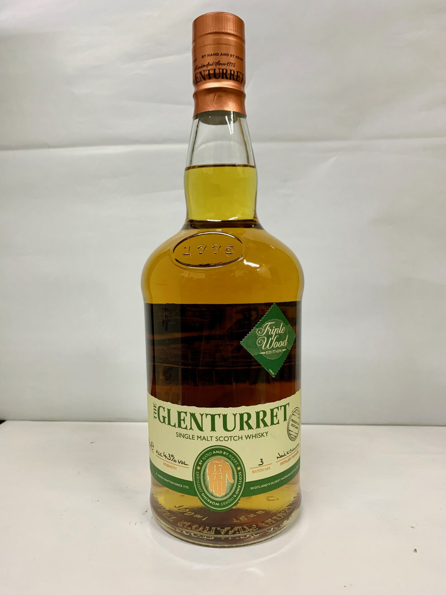 グレンタレットトリプルウッド 43% 700ml
