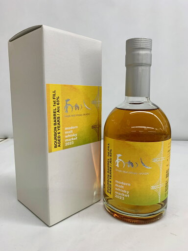 シングルモルトウイスキーあかしバーボンバレル1stフィル6年 63度 500ml シングルモルトウイスキーあかしバーボンバレル1stフィル6年 63度 500ml