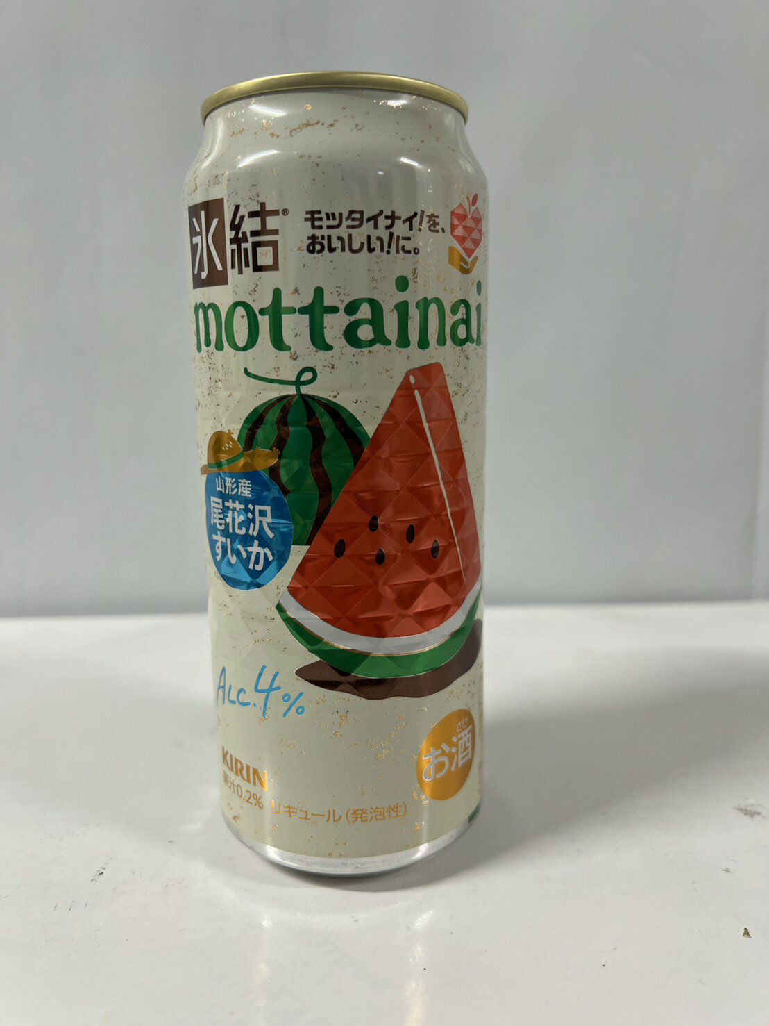 【送料無料】キリン　氷結　mottainai　もったいない　山形産尾花沢すいか　500ml(24缶入)ケース