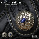 good vibrations グッドバイブレーション コンチョ ブラス 真鍮 シルバー メンズ レディース ユニセックス シルバー925 オニキス ラピスラズ...