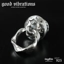 good vibrations グッドバイブレーション シルバー925 桜 サクラ さくら 花びら 和柄 ツイスト シルバーアクセ サイドコンチョ ジョイントパーツ トチカン レザークラフト ウォレットチェー 【あす楽】