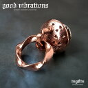 good vibrations グッドバイブレーション ブロンズ カッパー 銅 桜 サクラ さくら 花びら 和柄 ツイスト サイドコンチョ ジョイントパーツ トチカン レザークラフト ウォレットチェーン用 【 長財布 カスタムパ 【あす楽】
