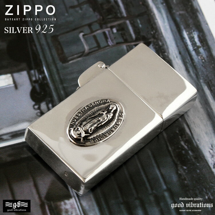 good vibrations グッドバイブレーション オイルライター Zippoライター メンズ レディース ユニセックス シルバー925 マリア グアダルーペの聖母 スリムサイズ 【ギフト】 【あす楽】 zp026