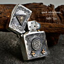 good vibrations グッドバイブレーション Zippo ジッポライター プロビデンスの目 テンプル騎士団 クロス 十字架 シルバー925 ブラス 真...