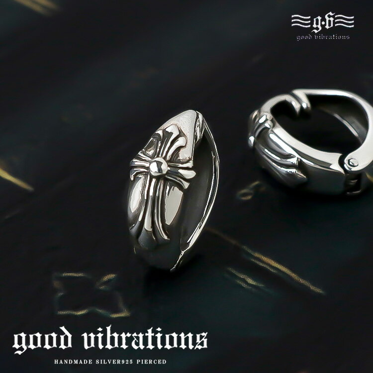 ピアス イヤリング フェイクピアス メンズ レディース シルバー925 ゴシック クロス 片耳用 バ ...